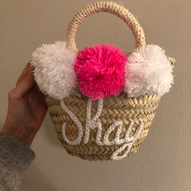 Straw bags Wedding guest gift Easter Basket Basket BACHELORETTE PARTY Bag Bridesmaid Gift Monogram basket Monogrammed bag
