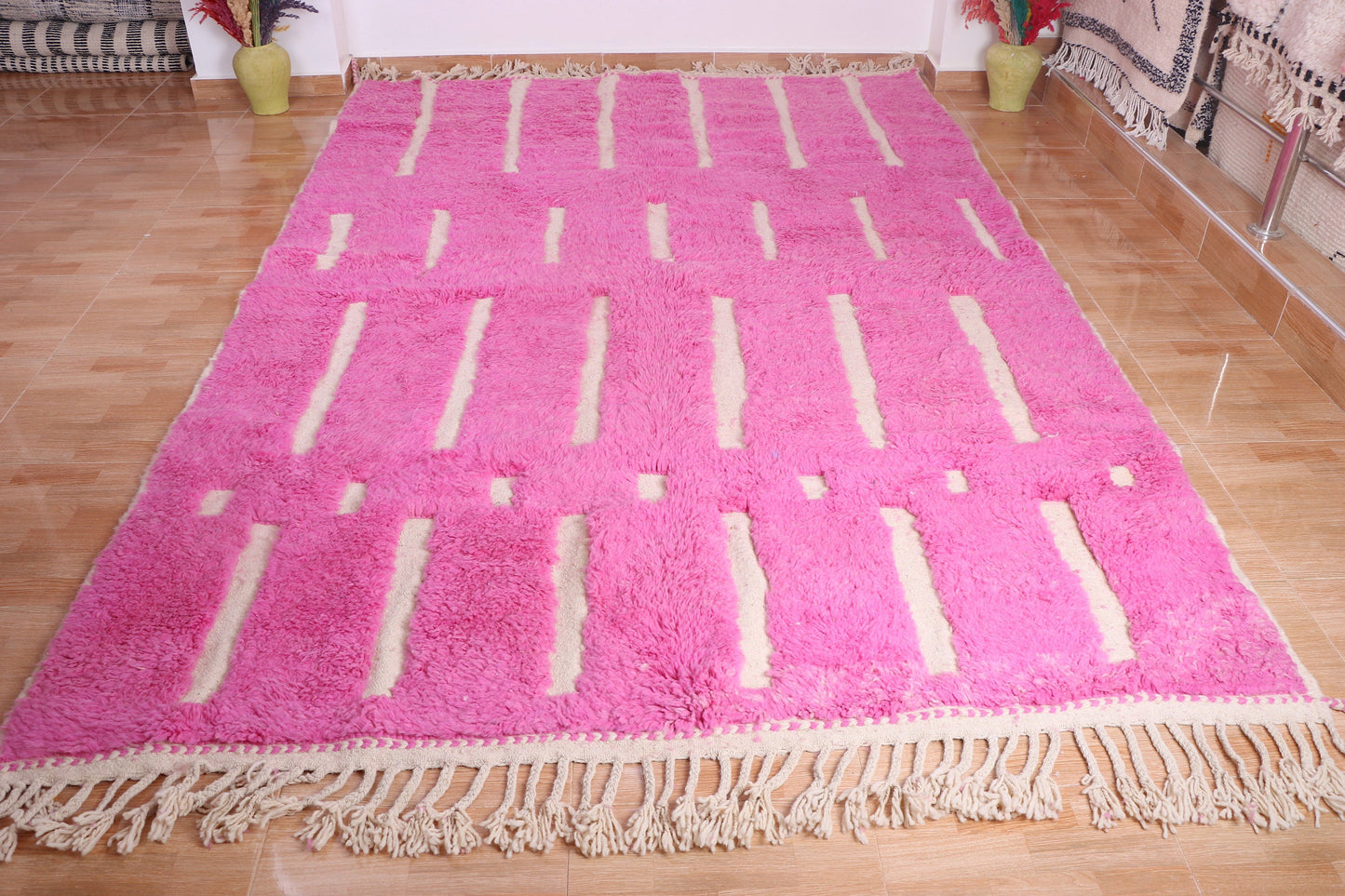 Gorgeous Moroccan Runner Rug - berber Colorful Runner Rug - Authentic Moroccan Pink rug -Berber Runner Carpet - Authentic boujaad runner rug