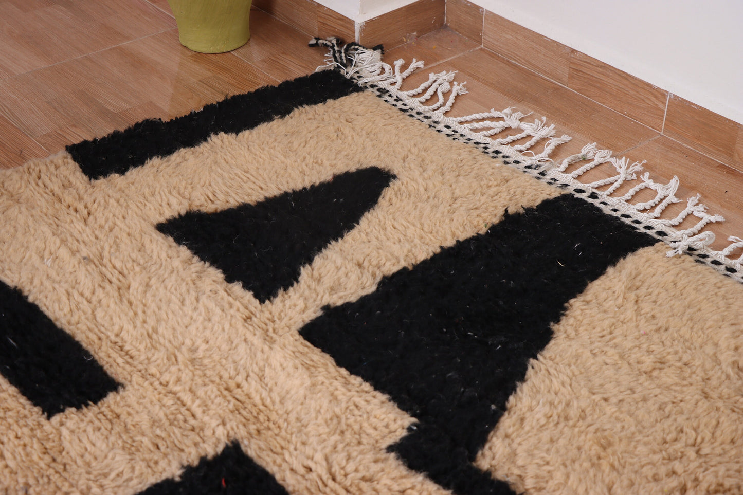 Moroccan rug ivory - Solid creamy rug - Plain cream rug - Wool berber rug - Beni ourain rug - Custom rug - Handmade rug - Moroccan area rug