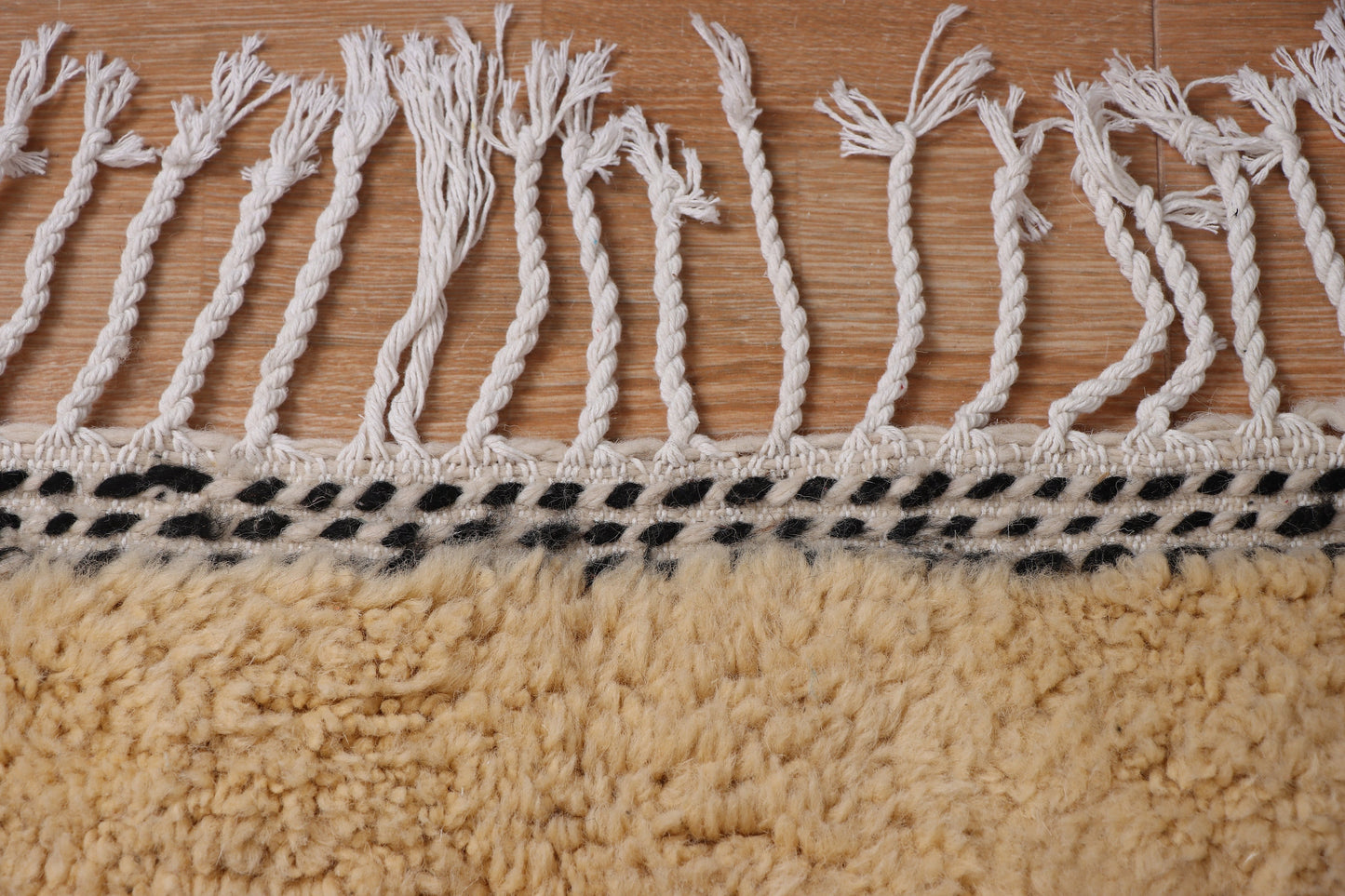 Moroccan rug ivory - Solid creamy rug - Plain cream rug - Wool berber rug - Beni ourain rug - Custom rug - Handmade rug - Moroccan area rug