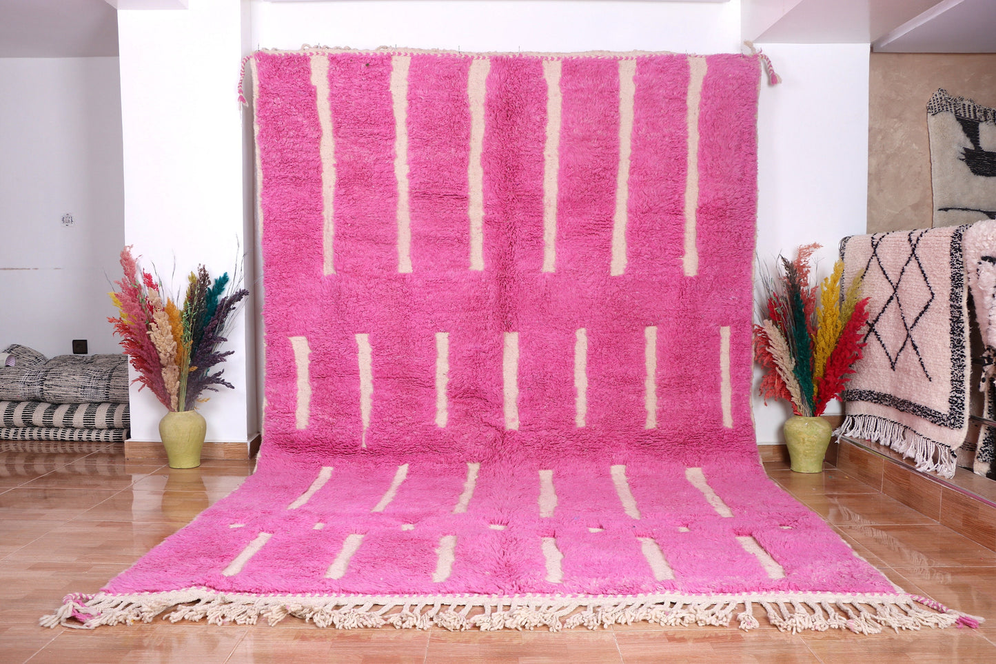 Gorgeous Moroccan Runner Rug - berber Colorful Runner Rug - Authentic Moroccan Pink rug -Berber Runner Carpet - Authentic boujaad runner rug