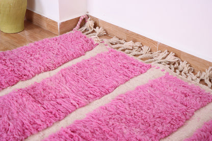 Gorgeous Moroccan Runner Rug - berber Colorful Runner Rug - Authentic Moroccan Pink rug -Berber Runner Carpet - Authentic boujaad runner rug
