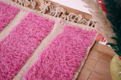 Gorgeous Moroccan Runner Rug - berber Colorful Runner Rug - Authentic Moroccan Pink rug -Berber Runner Carpet - Authentic boujaad runner rug