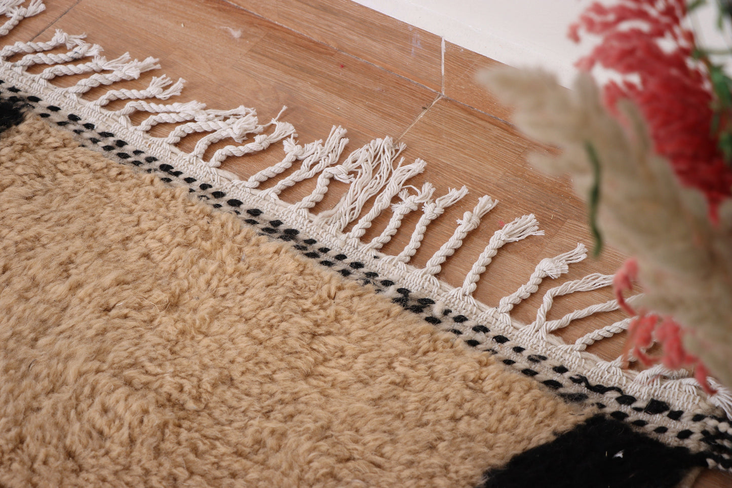 Moroccan rug ivory - Solid creamy rug - Plain cream rug - Wool berber rug - Beni ourain rug - Custom rug - Handmade rug - Moroccan area rug