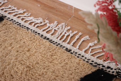 Moroccan rug ivory - Solid creamy rug - Plain cream rug - Wool berber rug - Beni ourain rug - Custom rug - Handmade rug - Moroccan area rug