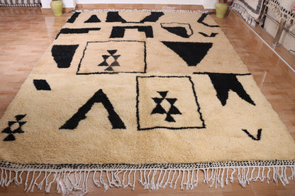 Contemporary Moroccan rug - Handmade Berber rug - Custom area rug - wool rug - Beni ourain rug - Living room rug - Moroccan rug shag