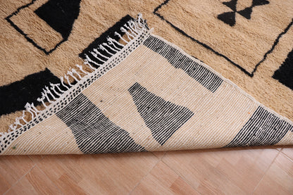 Moroccan rug ivory - Solid creamy rug - Plain cream rug - Wool berber rug - Beni ourain rug - Custom rug - Handmade rug - Moroccan area rug