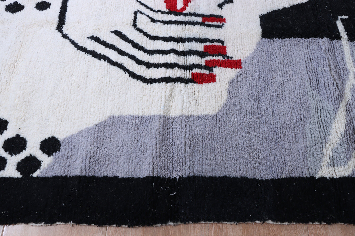 Moroccan rug Hand knotted - Beni ourain rug - Custom rug - handmade rug - Genuine lamb wool - Authentic Moroccan rug - Custom moroccan rug