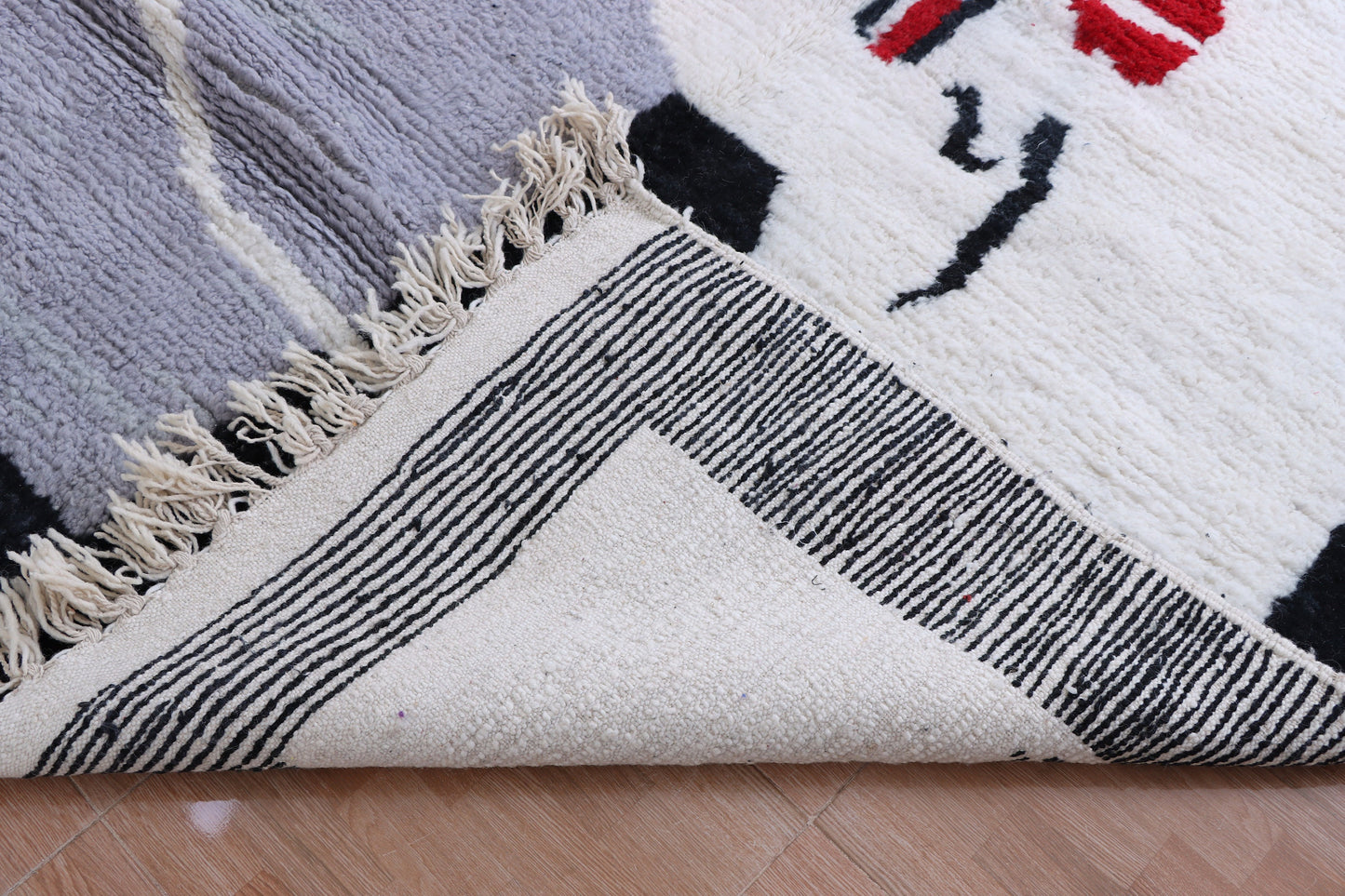 Moroccan rug Hand knotted - Beni ourain rug - Custom rug - handmade rug - Genuine lamb wool - Authentic Moroccan rug - Custom moroccan rug