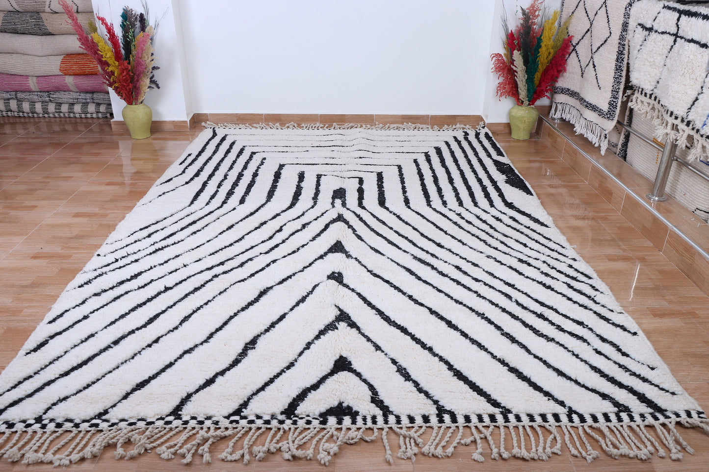 Moroccan Checkered rug - Moroccan rug Checkered - Handmade rug - Moroccan rug - checker board rug - Beni ourain rug - Berber rug - Wool rug
