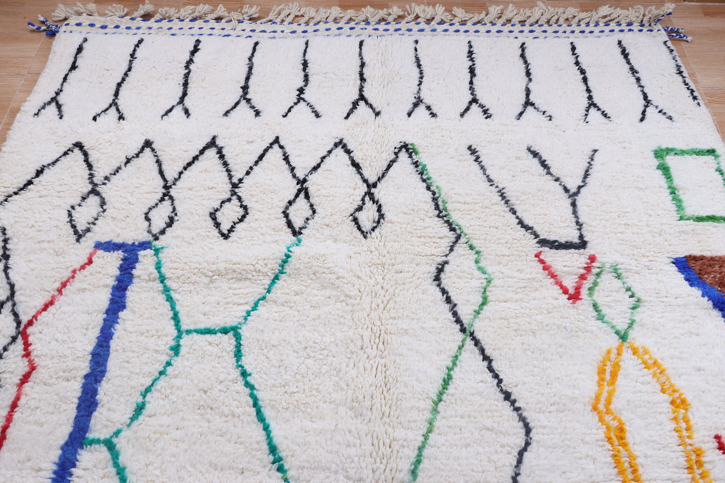 Moroccan rug Hand knotted - Beni ourain rug - Custom rug - handmade rug - Genuine lamb wool - Authentic Moroccan rug - Custom moroccan rug