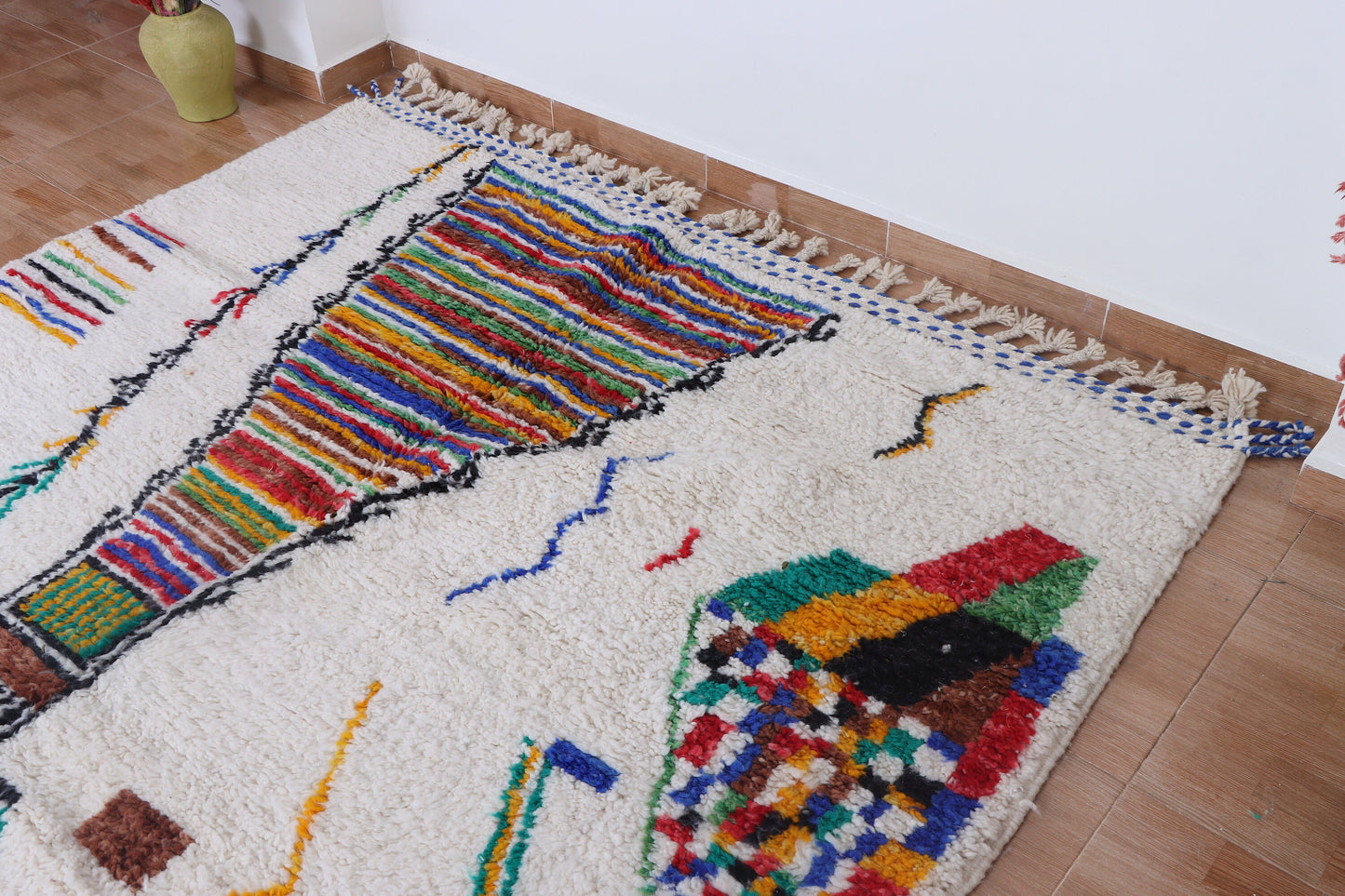 Moroccan rug Hand knotted - Beni ourain rug - Custom rug - handmade rug - Genuine lamb wool - Authentic Moroccan rug - Custom moroccan rug