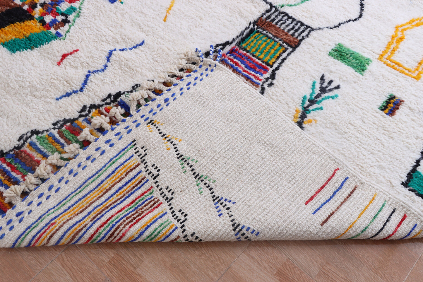 Moroccan rug Hand knotted - Beni ourain rug - Custom rug - handmade rug - Genuine lamb wool - Authentic Moroccan rug - Custom moroccan rug