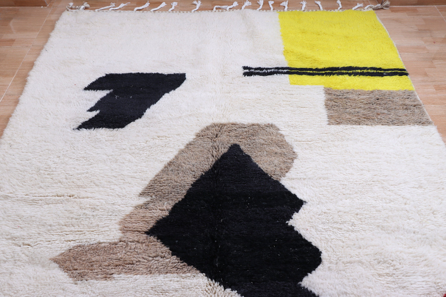 Moroccan rug - Beni ourain Ivory rug - Berber rug - Custom size Moroccan rug - Contemporary rug - Ivory rug - wool rug - Handmade rug