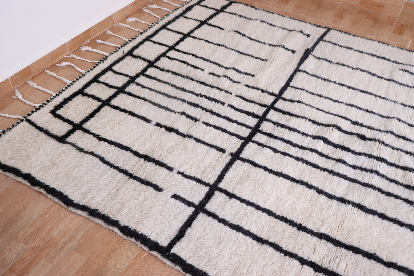 Authentic Beni ourain rug - Moroccan rug - Contemporary rug - custom area rug - Moroccan area rug - custom made rug - Moroccan area rug