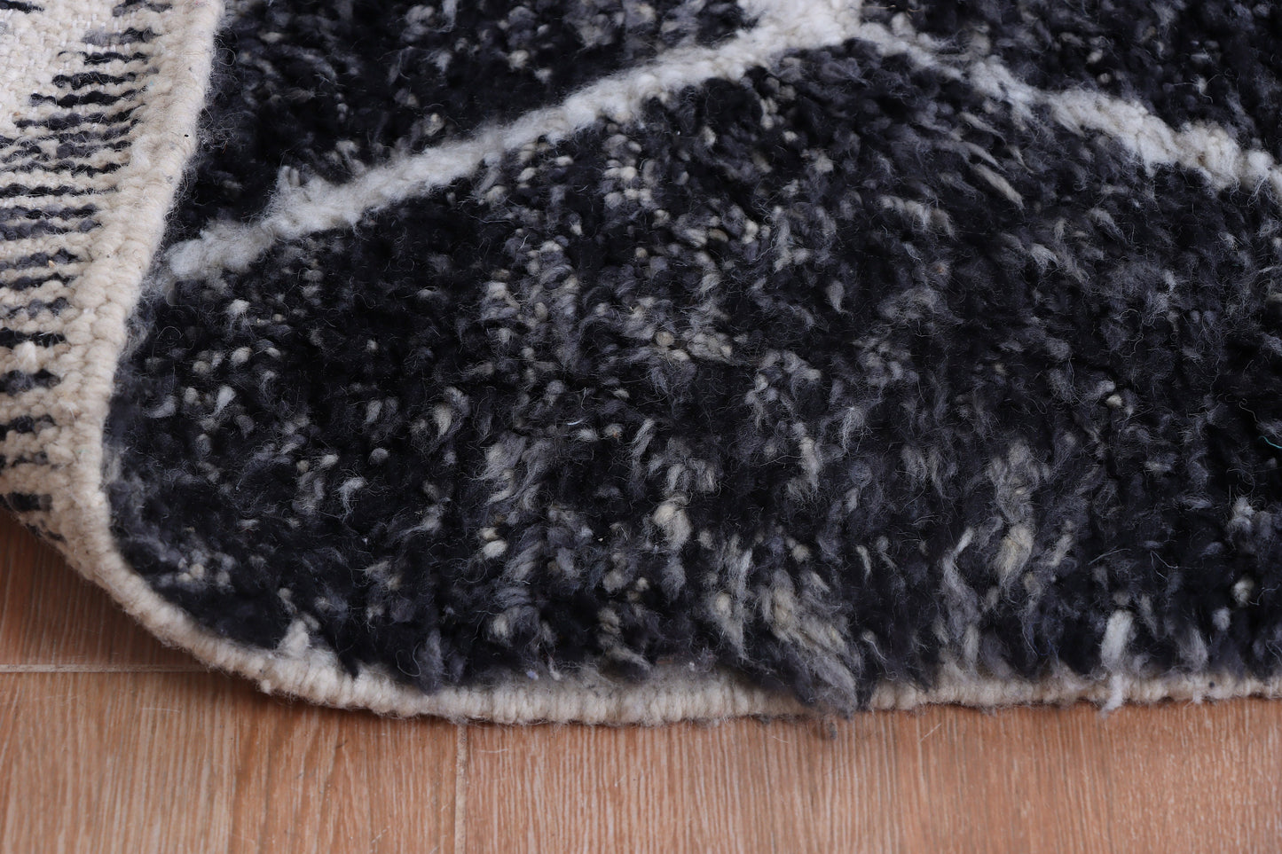 Beni ourain rug- Authentic Moroccan Rug- Custom Beni Ourain rug- Beni Rug- Large Moroccan Rug- Black &amp; White Rug- Custom rug