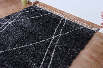 Beni ourain rug- Authentic Moroccan Rug- Custom Beni Ourain rug- Beni Rug- Large Moroccan Rug- Black &amp; White Rug- Custom rug