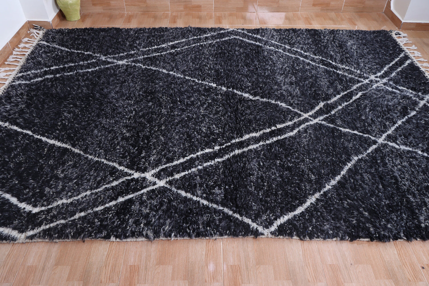 Beni ourain rug- Authentic Moroccan Rug- Custom Beni Ourain rug- Beni Rug- Large Moroccan Rug- Black &amp; White Rug- Custom rug