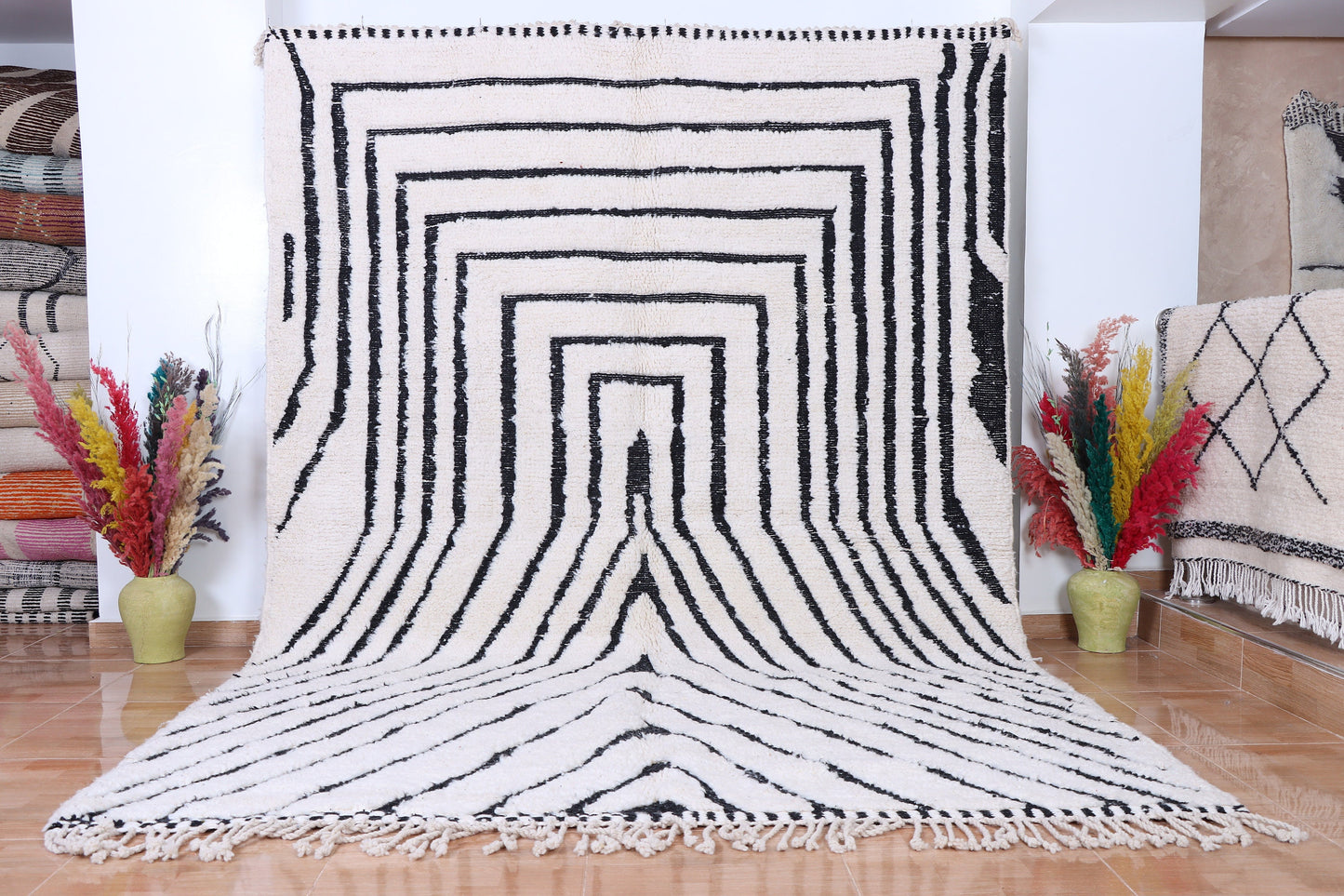Moroccan Checkered rug - Moroccan rug Checkered - Handmade rug - Moroccan rug - checker board rug - Beni ourain rug - Berber rug - Wool rug