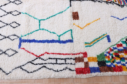 Moroccan rug Hand knotted - Beni ourain rug - Custom rug - handmade rug - Genuine lamb wool - Authentic Moroccan rug - Custom moroccan rug