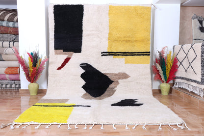 Moroccan rug - Beni ourain Ivory rug - Berber rug - Custom size Moroccan rug - Contemporary rug - Ivory rug - wool rug - Handmade rug