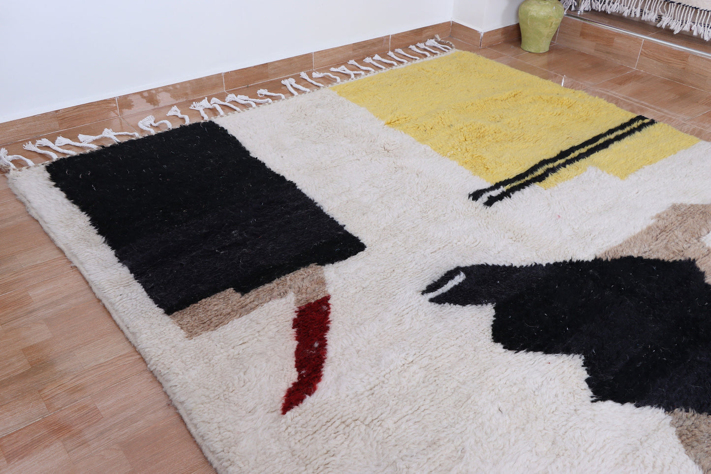Moroccan rug - Beni ourain Ivory rug - Berber rug - Custom size Moroccan rug - Contemporary rug - Ivory rug - wool rug - Handmade rug
