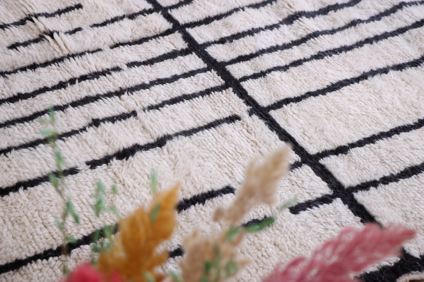 Authentic Beni ourain rug - Moroccan rug - Contemporary rug - custom area rug - Moroccan area rug - custom made rug - Moroccan area rug