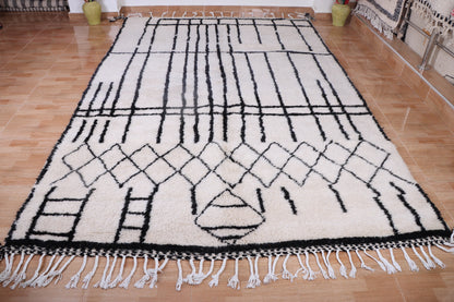 Authentic Beni ourain rug - Moroccan rug - Contemporary rug - custom area rug - Moroccan area rug - custom made rug - Moroccan area rug