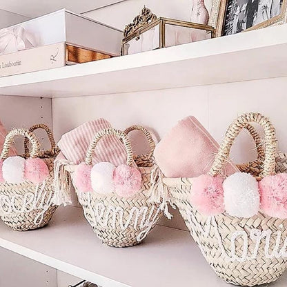 Personalized straw moroccan basket,bridal shower bags,customized straw bags,custom beach bag,straw tote,embroidered bags