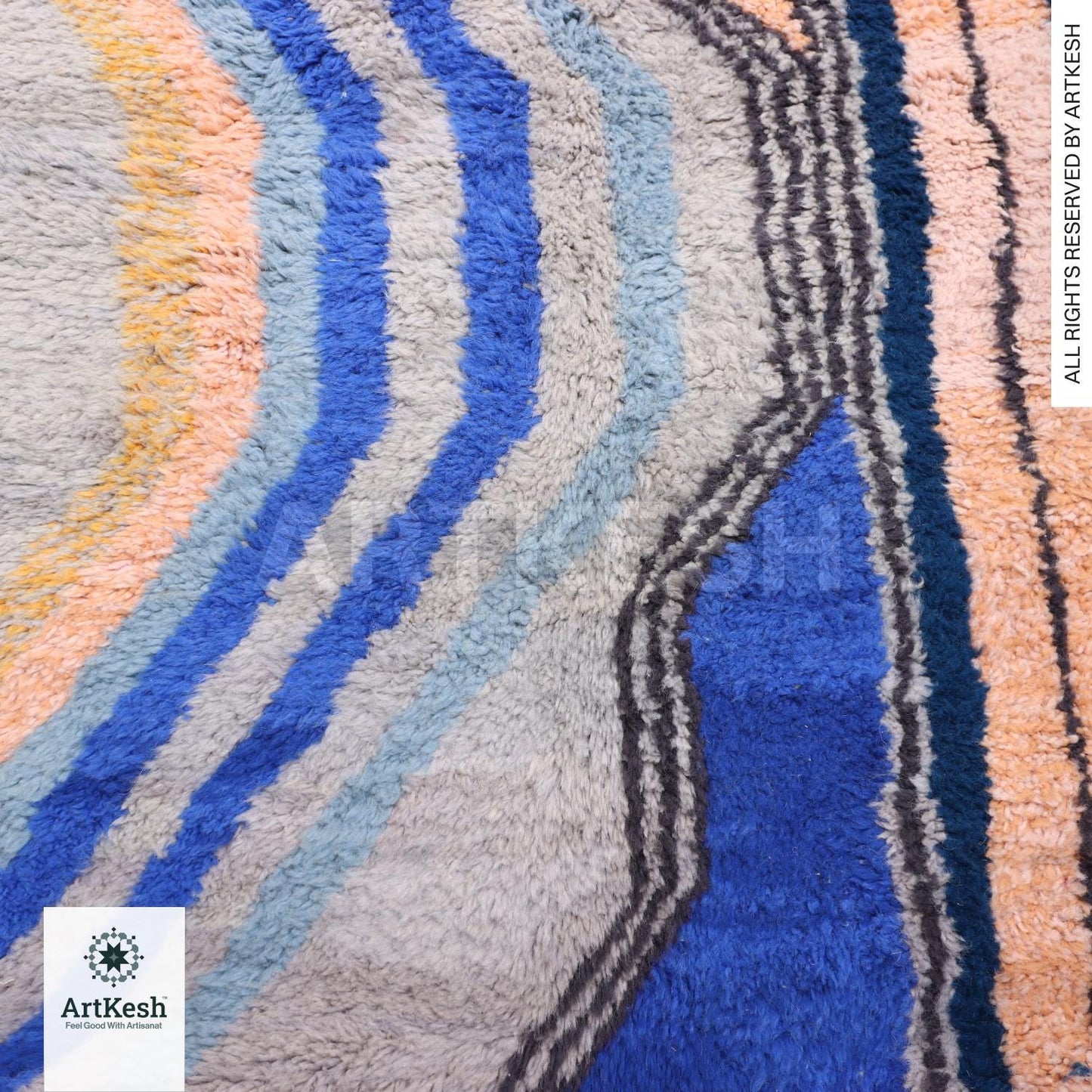 Bohemian Berber Rug | Custom Beni Ourain Floor Rug | Large Area Rug | Organic Wool Rug | Moroccan Rug | Living Room Rug | Hand Knotted Rug