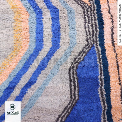 Bohemian Berber Rug | Custom Beni Ourain Floor Rug | Large Area Rug | Organic Wool Rug | Moroccan Rug | Living Room Rug | Hand Knotted Rug