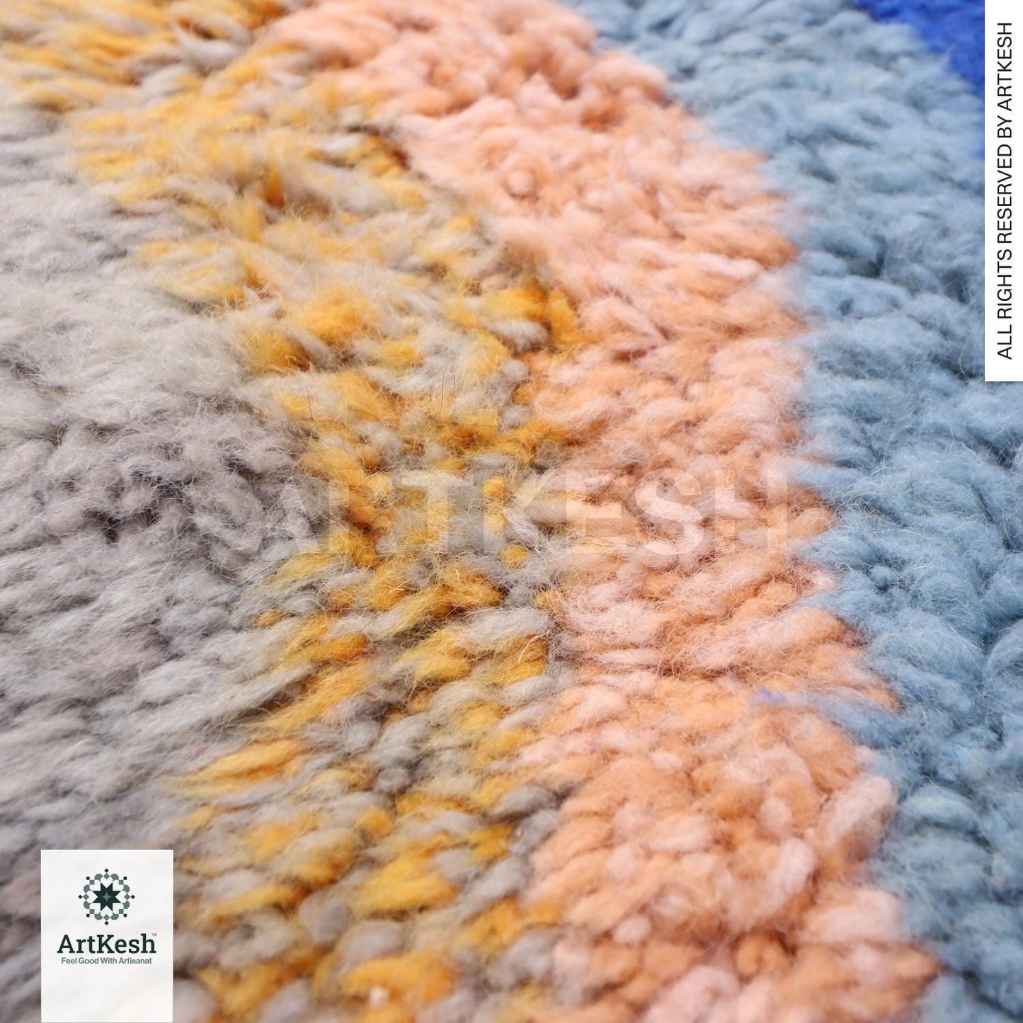 Bohemian Berber Rug | Custom Beni Ourain Floor Rug | Large Area Rug | Organic Wool Rug | Moroccan Rug | Living Room Rug | Hand Knotted Rug