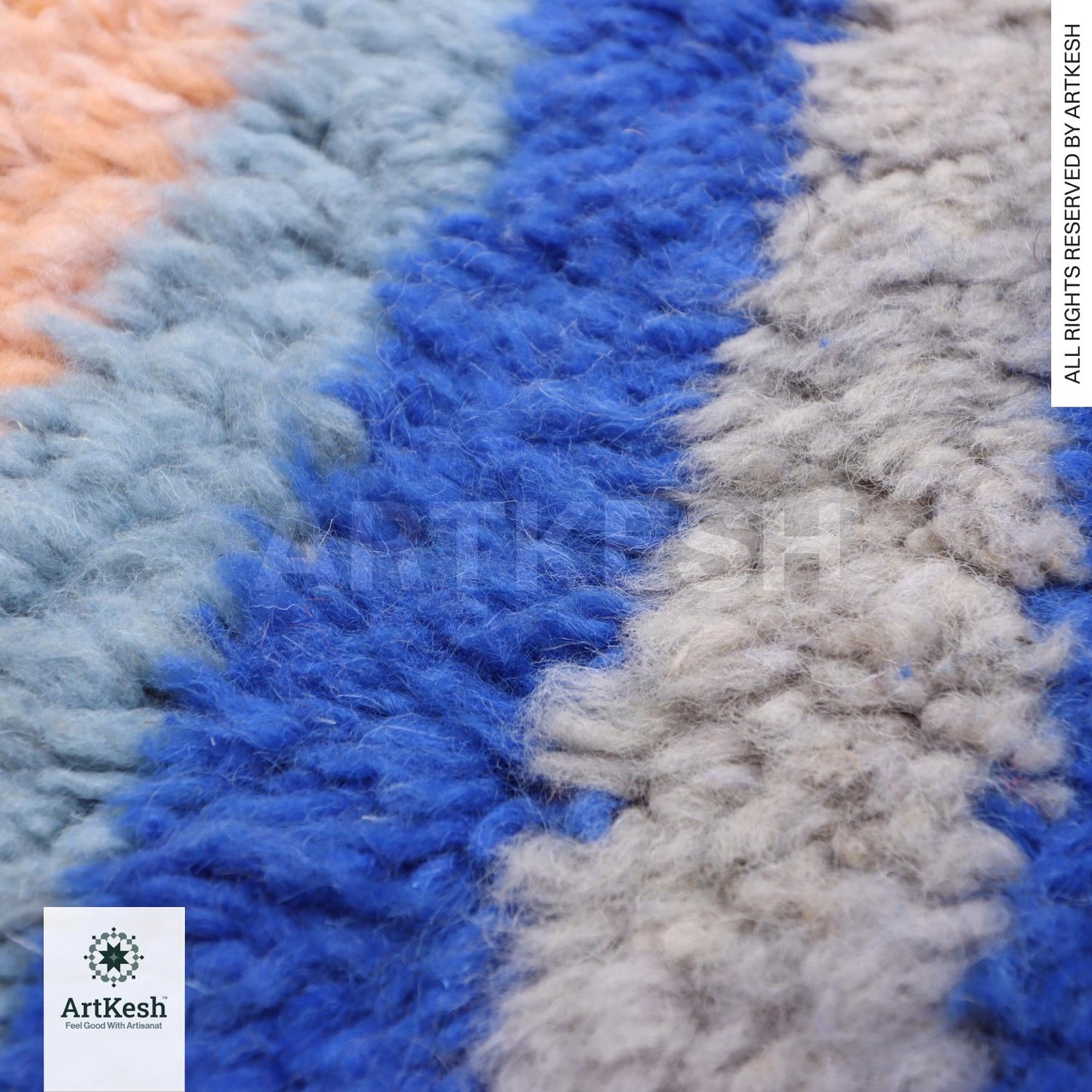 Bohemian Berber Rug | Custom Beni Ourain Floor Rug | Large Area Rug | Organic Wool Rug | Moroccan Rug | Living Room Rug | Hand Knotted Rug