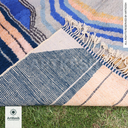 Bohemian Berber Rug | Custom Beni Ourain Floor Rug | Large Area Rug | Organic Wool Rug | Moroccan Rug | Living Room Rug | Hand Knotted Rug