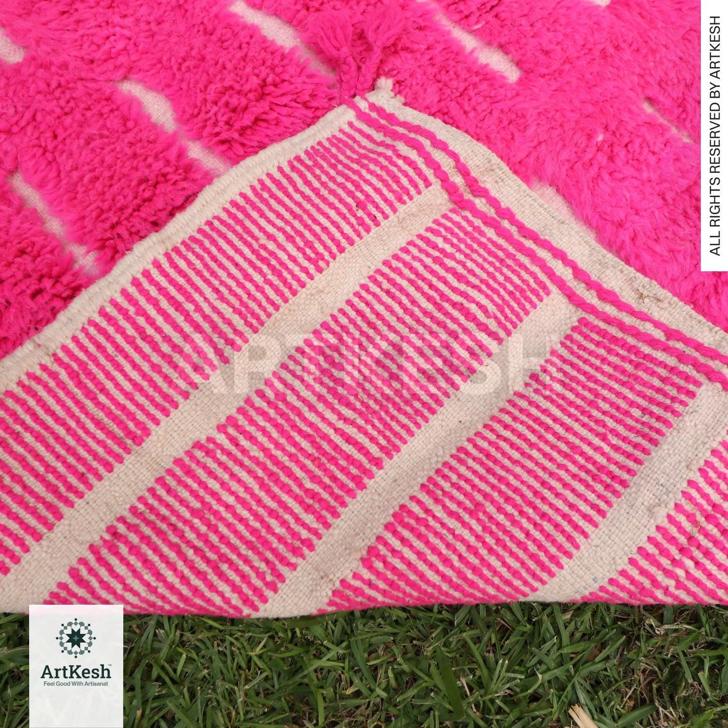 Gorgeous Moroccan Runner Rug - berber Colorful Runner Rug - Authentic Moroccan Pink rug -Berber Runner Carpet - Authentic boujaad runner rug