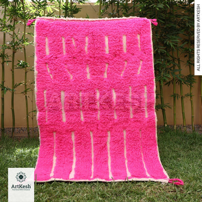 Gorgeous Moroccan Runner Rug - berber Colorful Runner Rug - Authentic Moroccan Pink rug -Berber Runner Carpet - Authentic boujaad runner rug