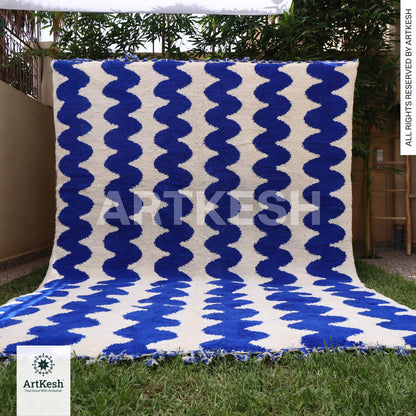 Custom Moroccan Berber Rug | Hand Knotted Wool Rug | Beni Ourain Rug | Living Room Rug | Flat Woven Rug | Traditional Moroccan Carpet