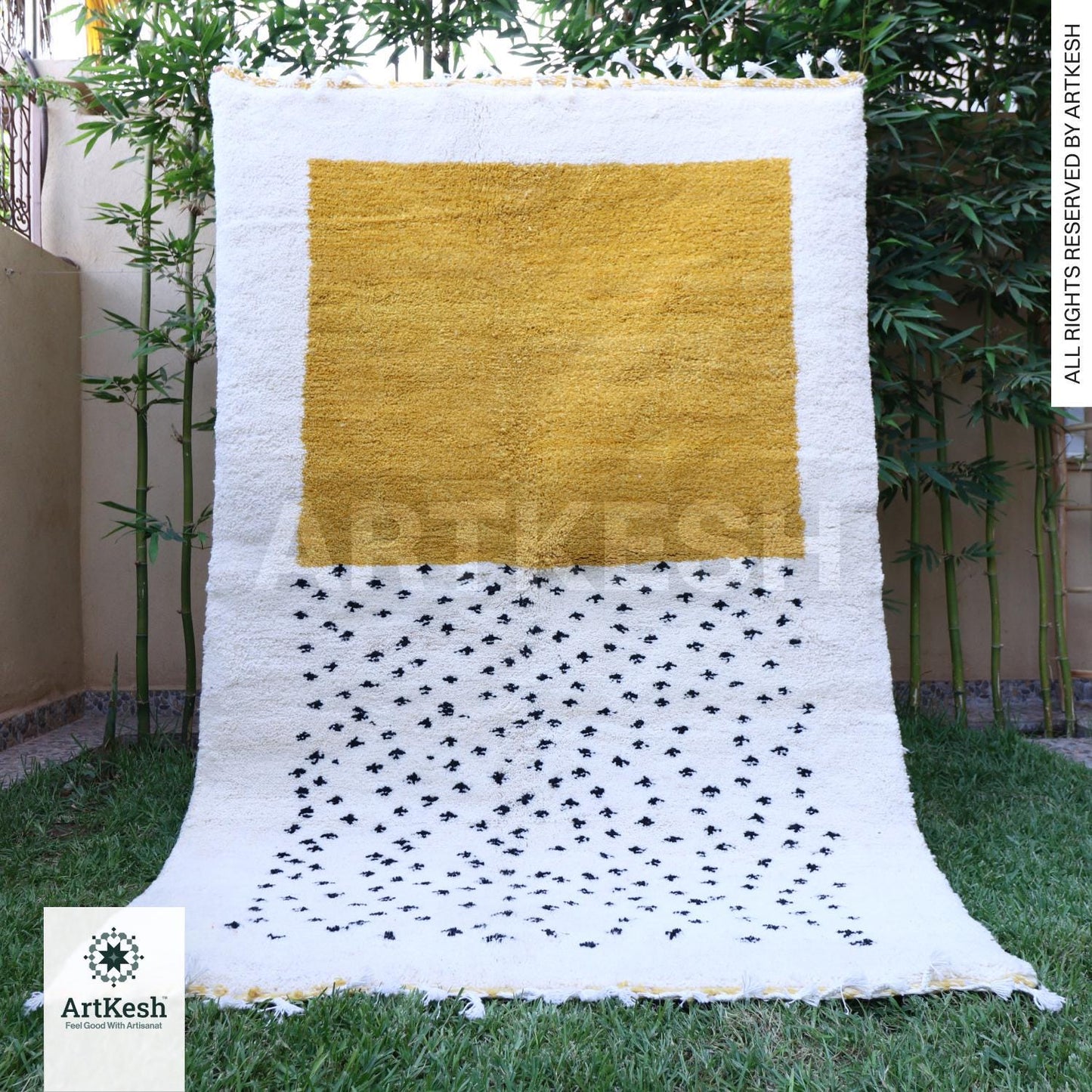 Moroccan Berber rug - Beni ourain rug - all wool berber rug - Custom area rug - handmade rug - Genuine lamb wool - Berber wool rug