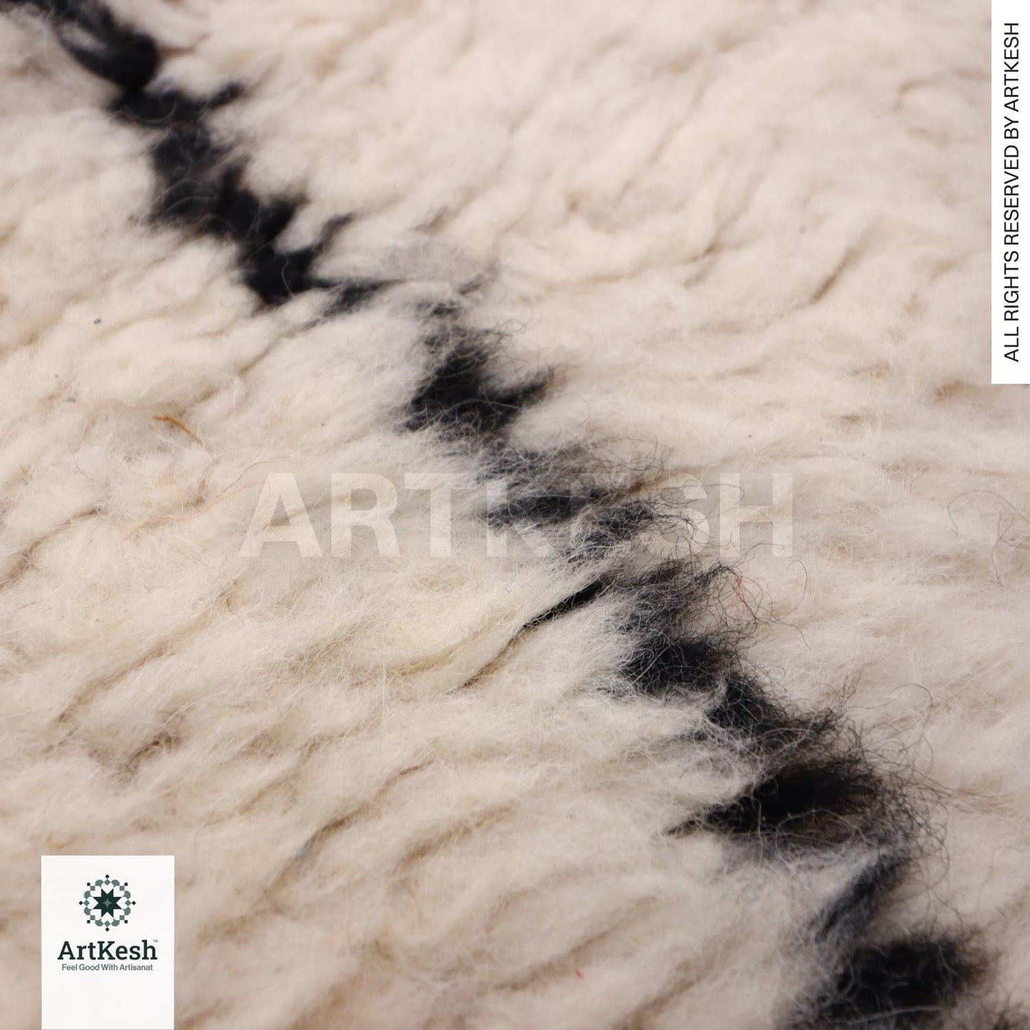Bohemian Berber Rug | Custom Beni Ourain Floor Rug | Large Area Rug | Organic Wool Rug | Moroccan Rug | Living Room Rug | Hand Knotted Rug
