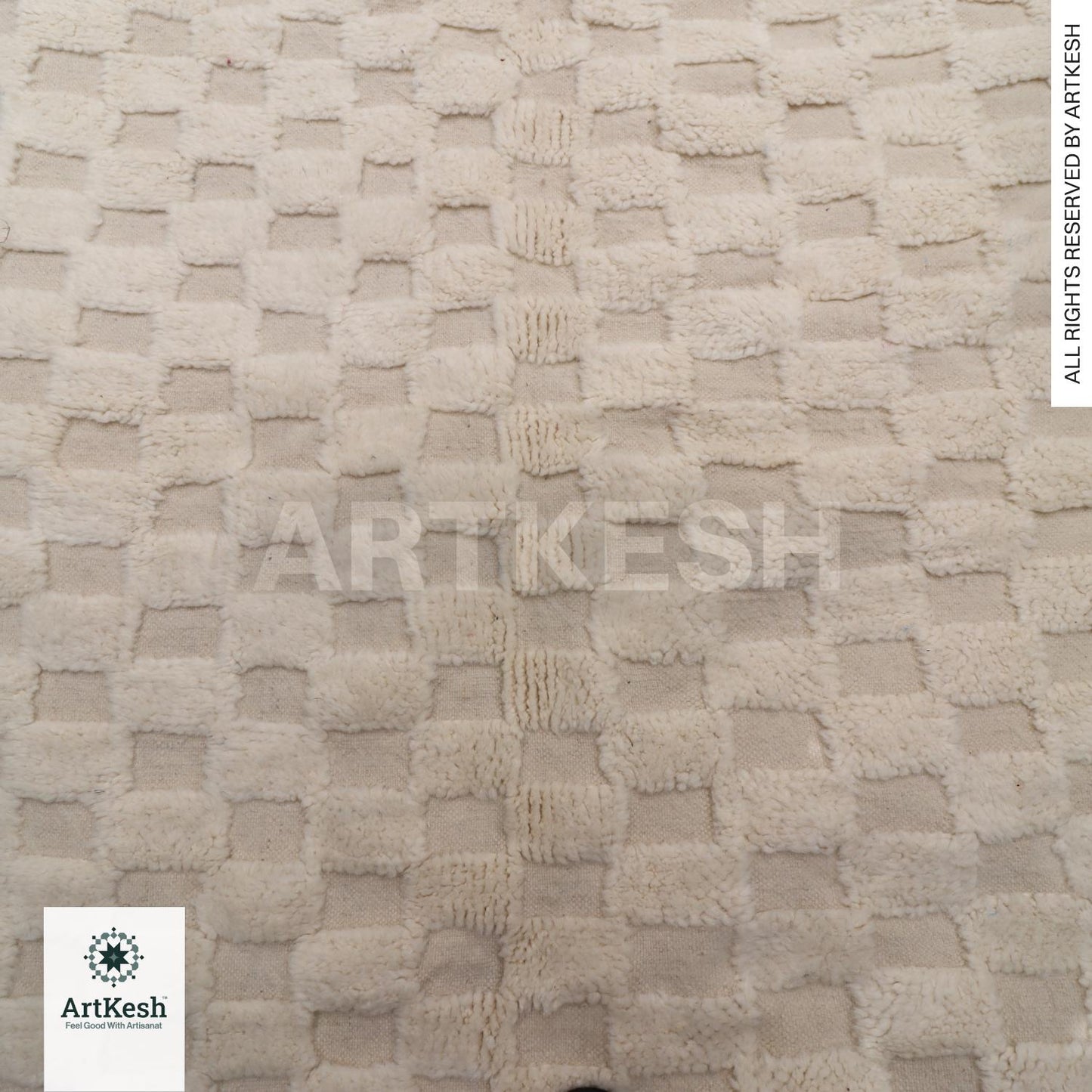 Moroccan Berber rug - Beni ourain rug - all wool berber rug - Custom area rug - handmade rug - Genuine lamb wool - Berber wool rug