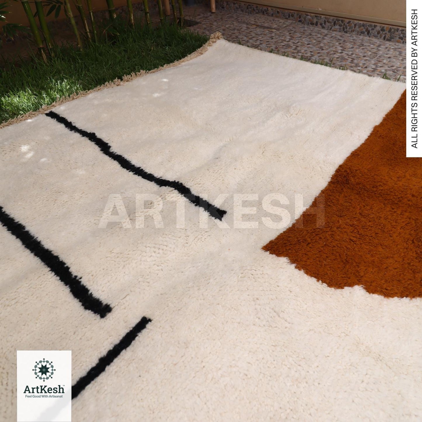Gorgeous Beni Ourain Custom rugs living room -Berber  rug -Amazing Multicolored Rug-Handmade Wool Rug-Berber Carpet-Genuine Wool Rug .