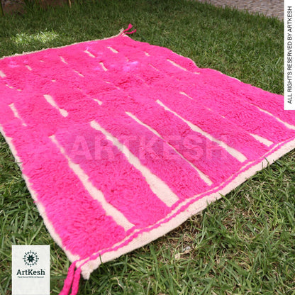 Gorgeous Moroccan Runner Rug - berber Colorful Runner Rug - Authentic Moroccan Pink rug -Berber Runner Carpet - Authentic boujaad runner rug