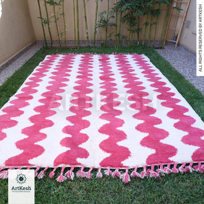 Custom Moroccan Berber Rug | Hand Knotted Wool Rug | Beni Ourain Rug | Living Room Rug | Flat Woven Rug | Traditional Moroccan Carpet