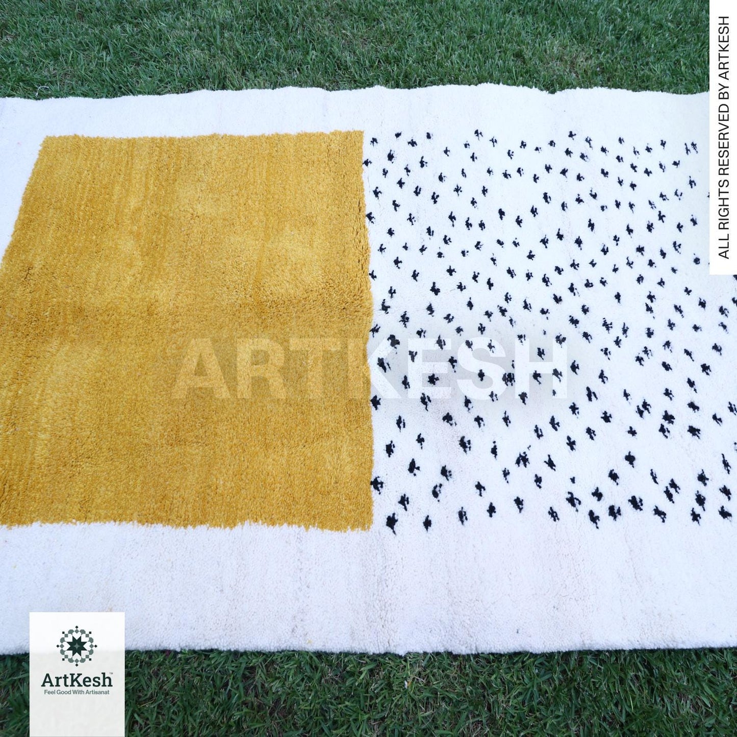 Moroccan Berber rug - Beni ourain rug - all wool berber rug - Custom area rug - handmade rug - Genuine lamb wool - Berber wool rug