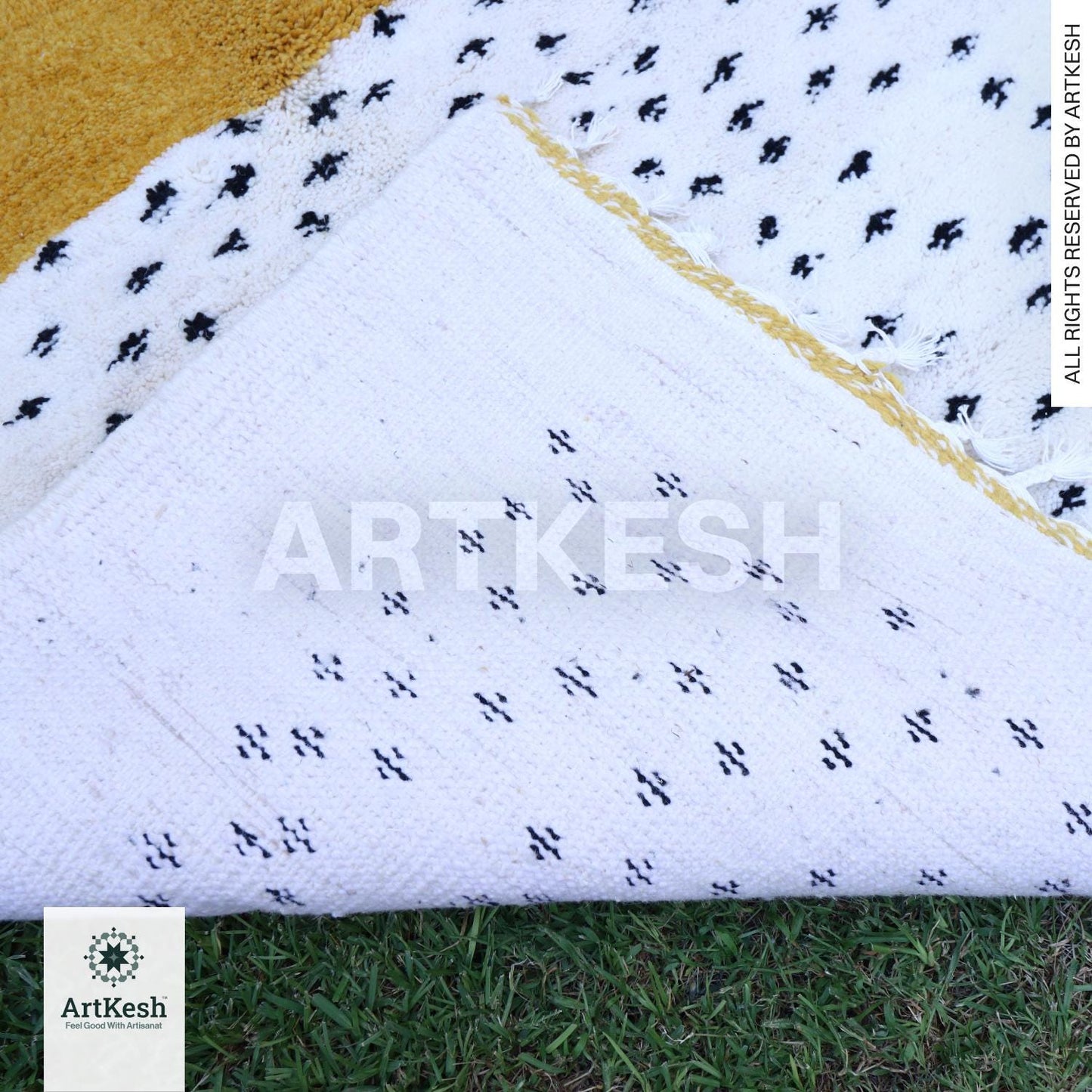 Moroccan Berber rug - Beni ourain rug - all wool berber rug - Custom area rug - handmade rug - Genuine lamb wool - Berber wool rug