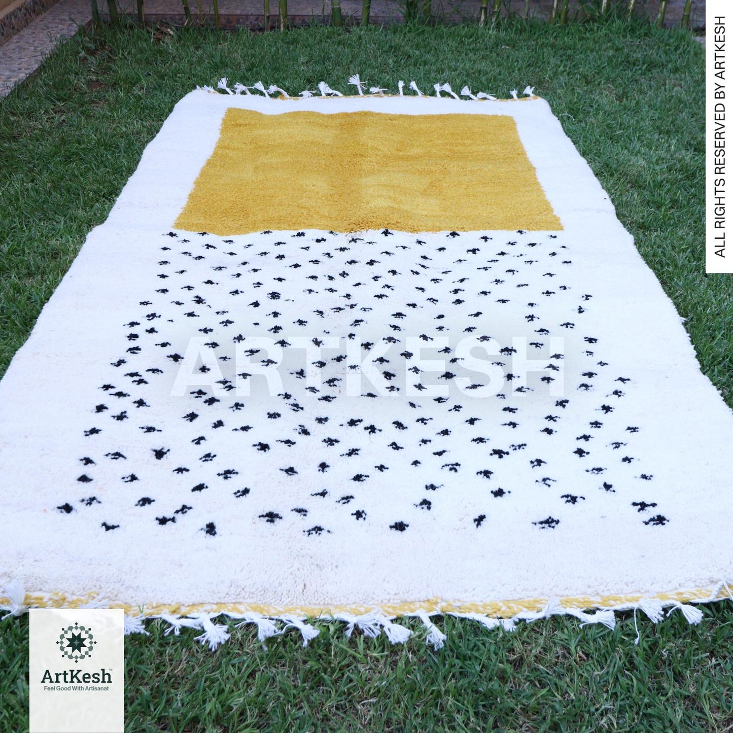 Moroccan Berber rug - Beni ourain rug - all wool berber rug - Custom area rug - handmade rug - Genuine lamb wool - Berber wool rug