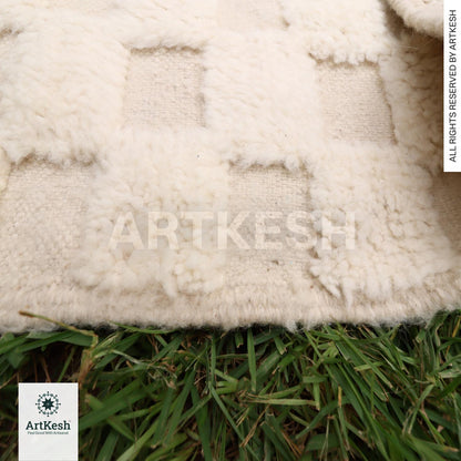 Moroccan Berber rug - Beni ourain rug - all wool berber rug - Custom area rug - handmade rug - Genuine lamb wool - Berber wool rug