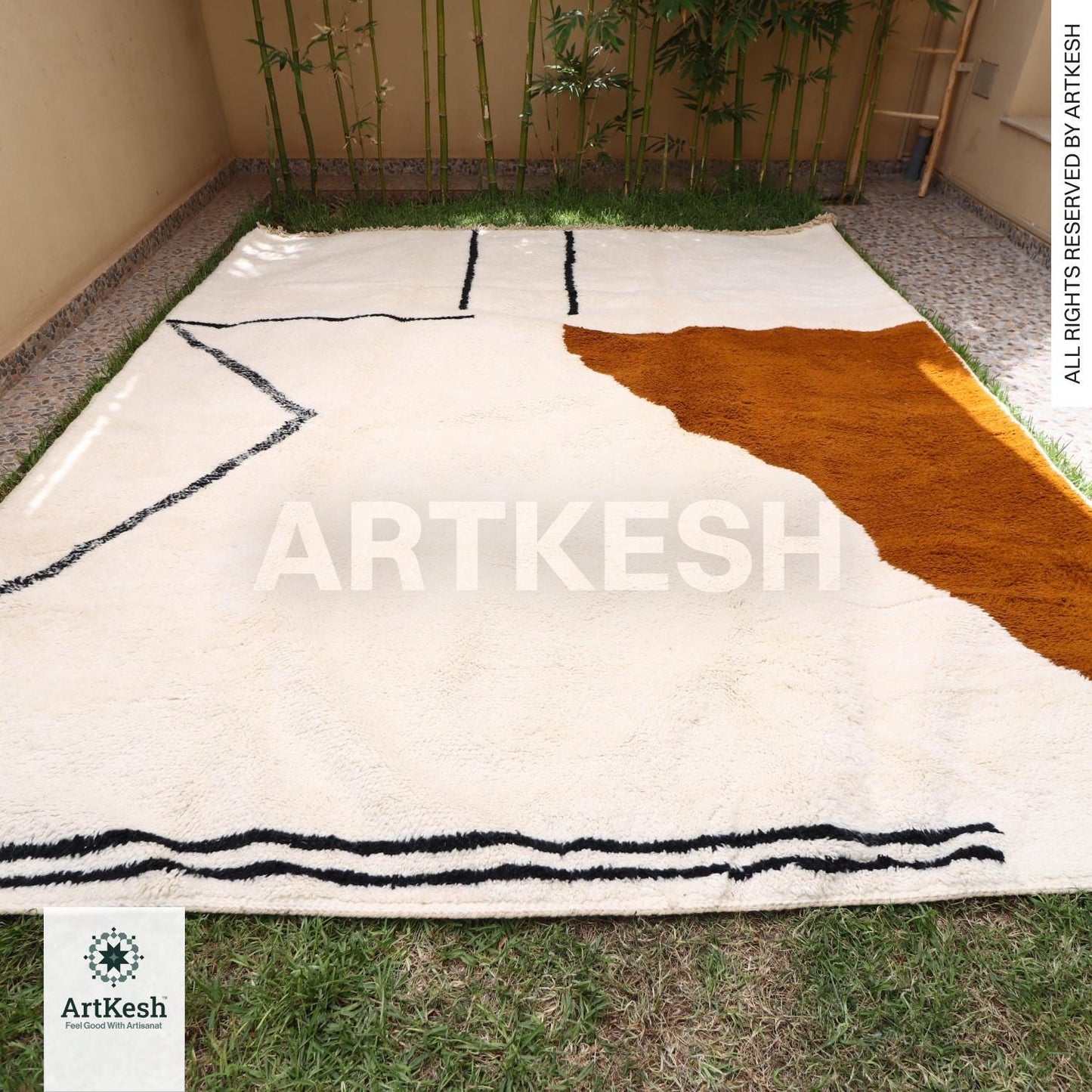 Gorgeous Beni Ourain Custom rugs living room -Berber  rug -Amazing Multicolored Rug-Handmade Wool Rug-Berber Carpet-Genuine Wool Rug .