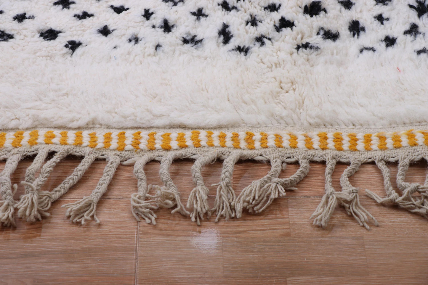 Gorgeous Beni Ourain Custom rugs living room -Berber Yellow rug -Amazing Multicolored Rug-Handmade Wool Rug-Berber Carpet-Genuine Wool Rug .