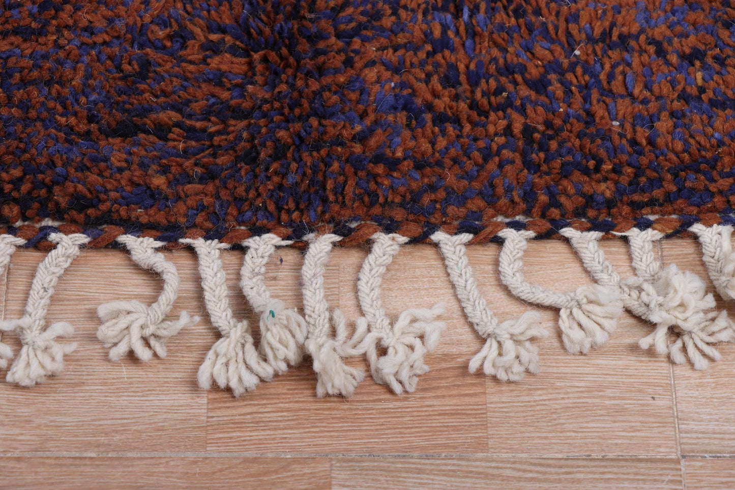 Moroccan grid rug - Handmade berber rug - Custom area rug - Beni ourain rug brown - Living room rug - Moroccan rug - Brown rug wool